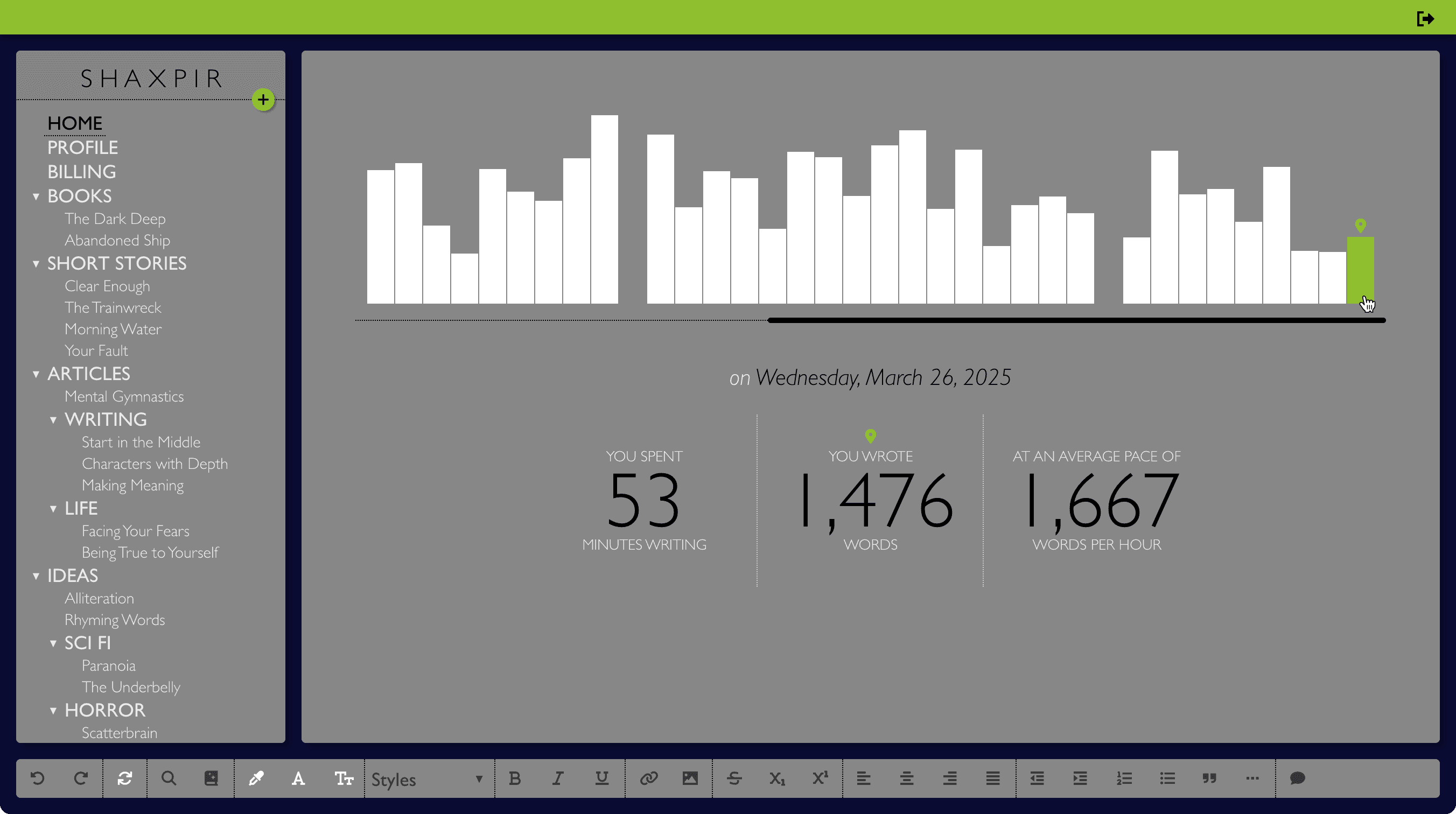 Shelley theme screenshot 2